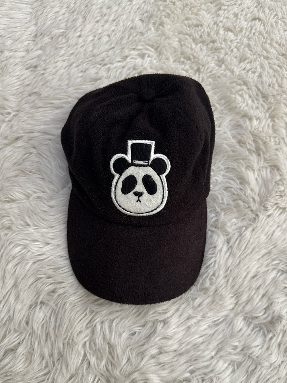 Mini Rodini Black Panda Patch Cap